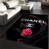 Chanel Area Rug Fashion Brand Rug Christmas Gift US Decor
