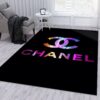 Chanel Area Rug For Christmas Fashion Brand Rug Living Room Rug Christmas Gift US Decor