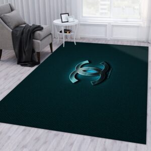Chanel Area Rug Living Room Rug Family Gift US Decor