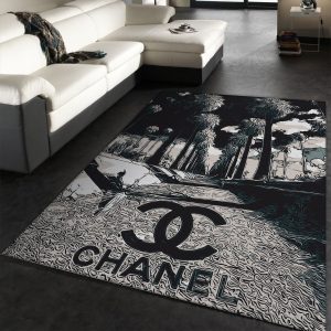 Chanel Area Rug For Christmas Fashion Brand Rug Living Room Rug Floor Decor  Home Decor