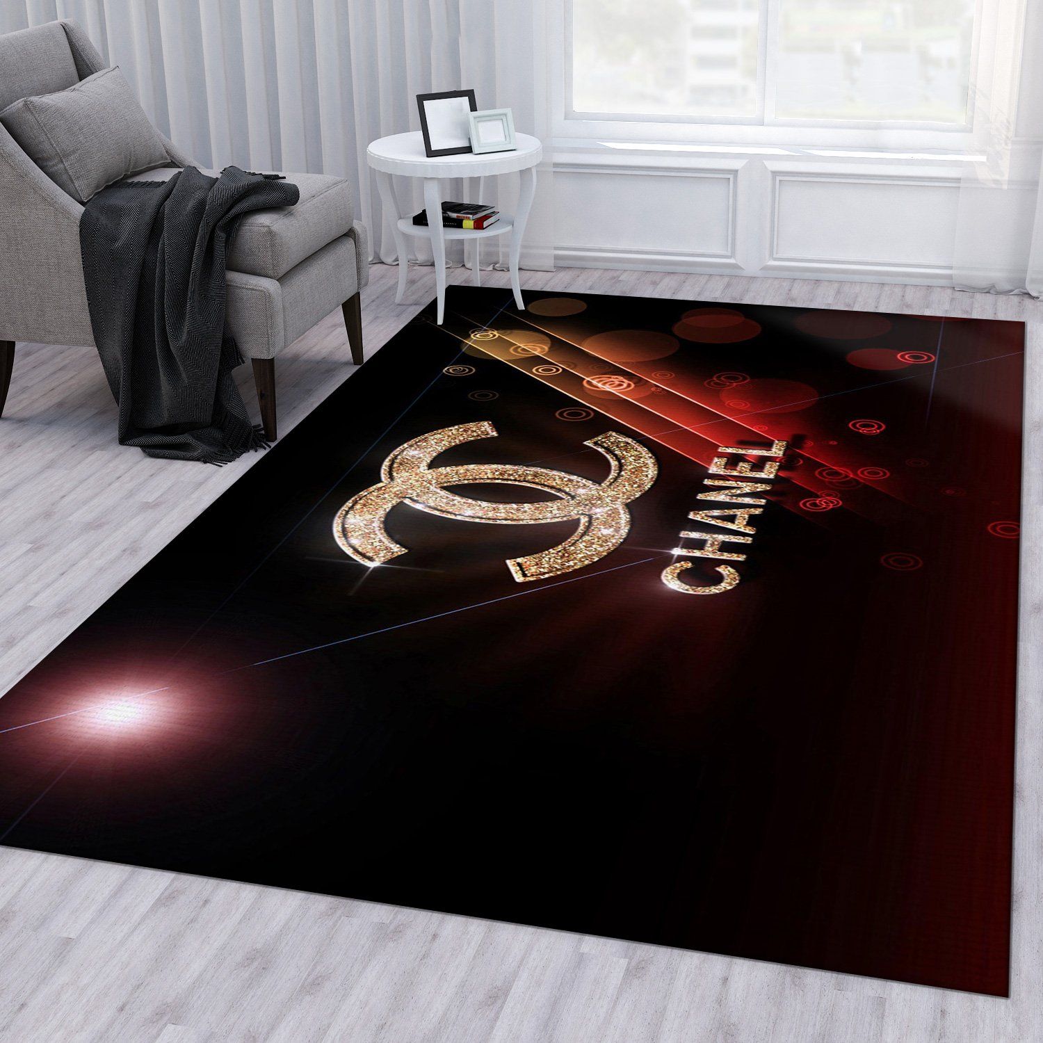 Chanel Rugs Bedroom Rug Christmas Gift US Decor