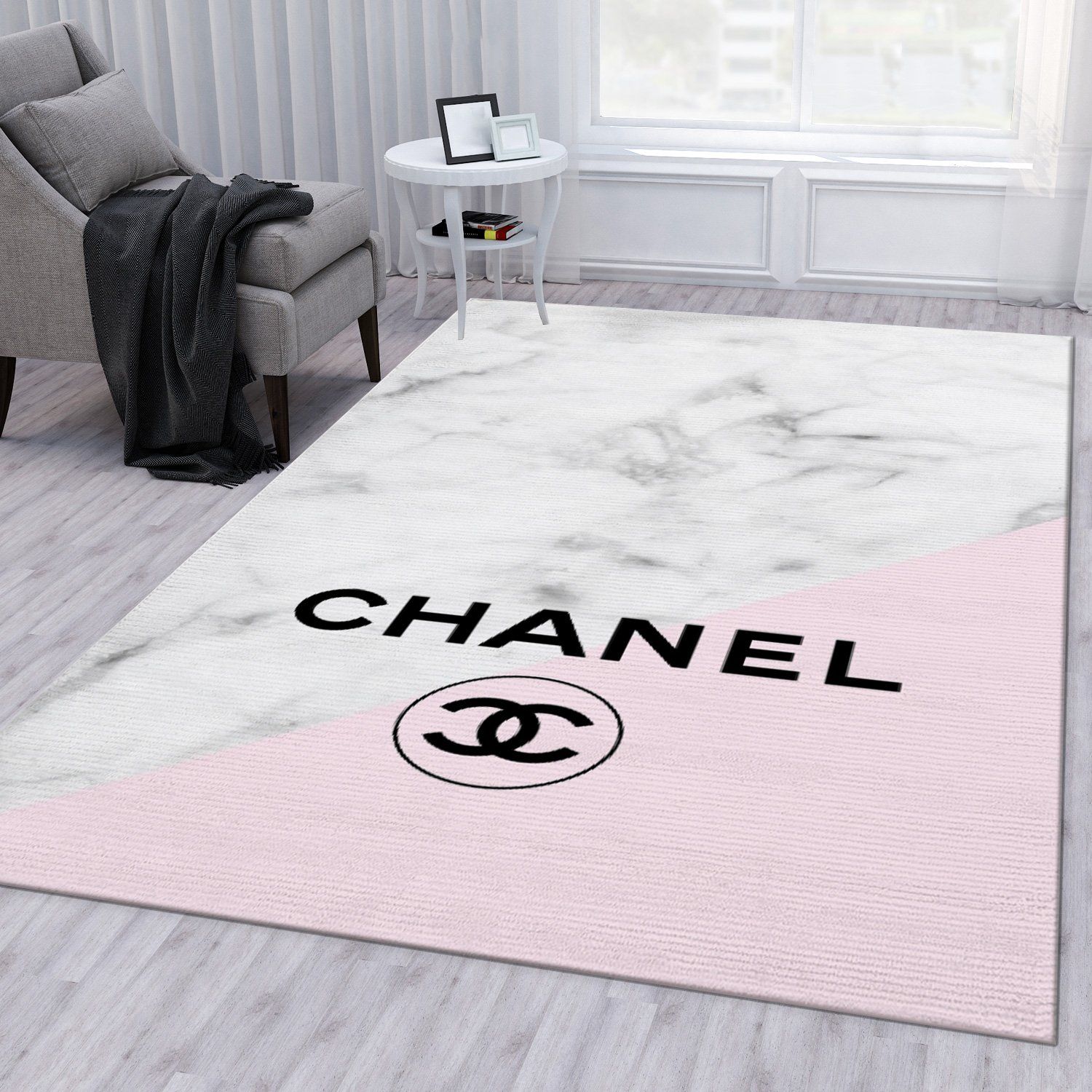 Chanel Area Rugs Living Room Carpet Luxury Brand Floor Decor The US Decor -  Horusteez