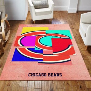 Chicago Bears NFL Rug Bedroom Rug US Gift Decor