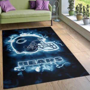 Chicago Bears Nfl Area Rug For Christmas Living Room Rug Christmas Gift US Decor