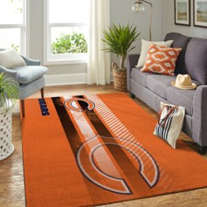 Chicago Bears Nfl Team Logo Nice Gift Home Decor Rectangle Area Rug
