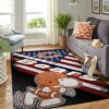 Chicago Bears Nfl Team Logo Snoopy Us Style Nice Gift Home Decor Rectangle Area Rug