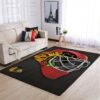 Chicago Blackhawks Nhl Team Logo Style Nice Gift Home Decor Rectangle Area Rug