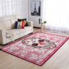 Chicago Bulls Nba Team Logo Skull Flower Style Nice Gift Home Decor Rectangle Area Rug