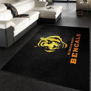 Cincinnati Bengals Gold NFL Area Rug
