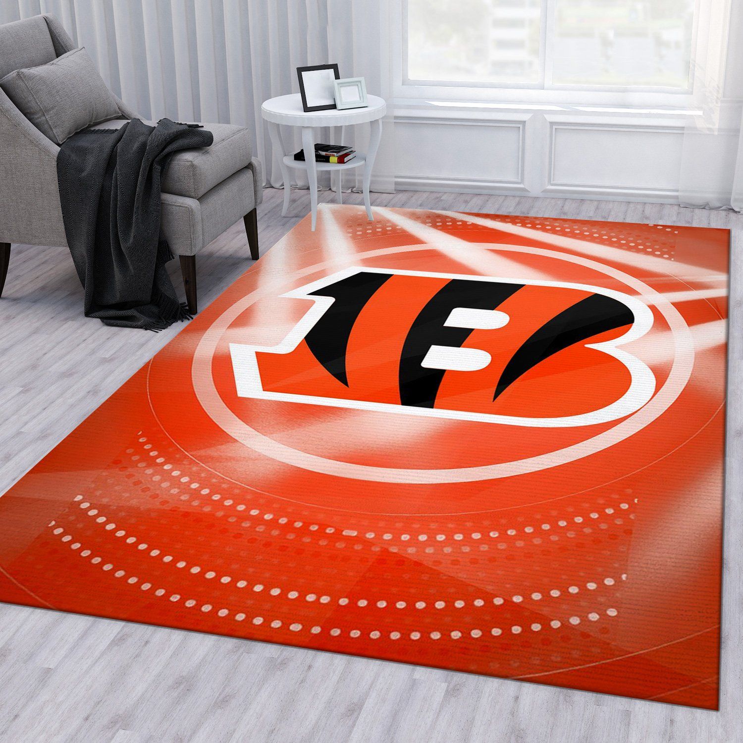 Cincinnati Bengals NFL Area Rug For Christmas Bedroom Rug Floor Decor Home Decor