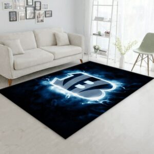 Cincinnati Bengals Nfl Area Rug For Christmas Living Room Rug Floor Decor Home Decor