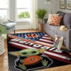 Cincinnati Bengals Nfl Team Logo Baby Yoda Us Style Nice Gift Home Decor Rectangle Area Rug