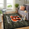 Cincinnati Bengals Nfl Team Logo Camo Style Nice Gift Home Decor Rectangle Area Rug