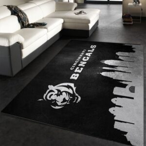 Cincinnati Bengals Skyline NFL Area Rug