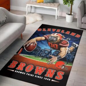 Cleveland Browns Browns Pride Since 1946 Nfl Area Rug Rugs For Living Room Rug Home Decor