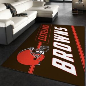 Cleveland Browns Coir Punch Rug NFL Area Rug