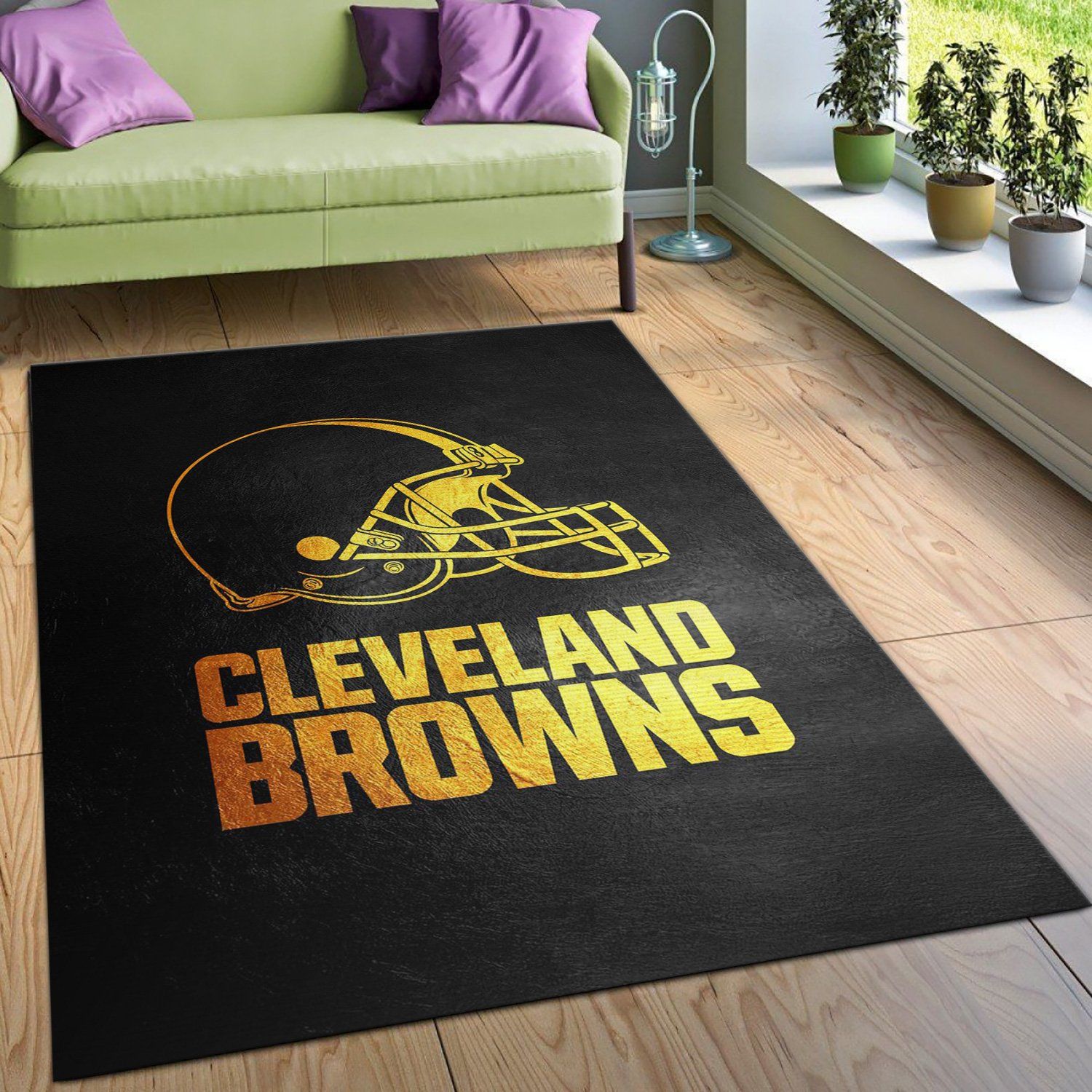 Cleveland Browns NFL Team Logos Area Rug