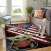 Cleveland Browns Nfl Team Logo Baby Yoda Us Style Nice Gift Home Decor Rectangle Area Rug