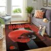 Cleveland Browns Nfl Team Logo Helmet Style Nice Gift Home Decor Rectangle Area Rug