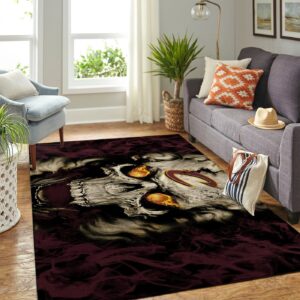 Cleveland Cavaliers Nba Team Logo Skull Style Nice Gift Home Decor Rectangle Area Rug