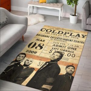 Coldplay Band Area Rug Rugs For Living Room Rug Home Decor