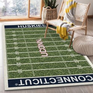 College Connecticut NFL Team Logo Area Rug