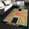College Home Court Auburn Basketball Team Logo Area Rug