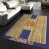 College Home Court Clemson Basketball Team Logo Area Rug