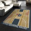 College Home Court Kansas Basketball Team Logo Area Rug