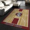 College Home Court Ohio State Basketball Team Logo Area Rug