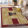 College Home Court Texas Tech Basketball Team Logo Area Rug