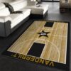 College Home Court Vanderbilt Basketball Team Logo Area Rug