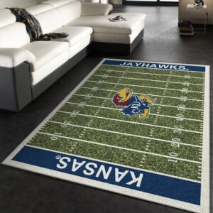 College Kansas NFL Team Logo Area Rug