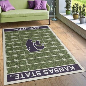 College Kansas State NFL Team Logo Area Rug