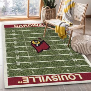 College Louisville NFL Team Logo Area Rug