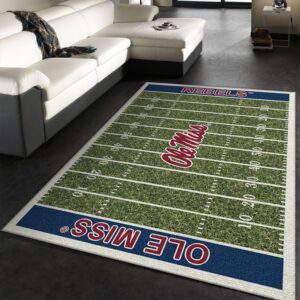 College Mississippi NFL Team Logo Area Rug
