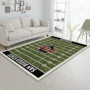 College San Diego State NFL Team Logo Area Rug