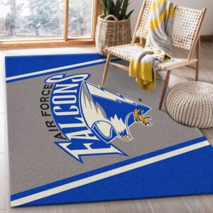 College Spirit Air Force Sport Area Rug Team Logo Christmas Gift US Decor