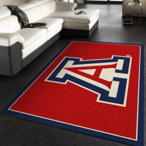 College Spirit Arizona Sport Area Rug Team Logo Christmas Gift US Decor
