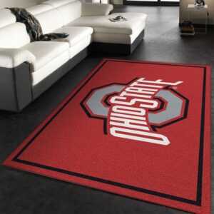 College Spirit Ohio State Sport Area Rug For Christmas Team Logo Floor Decor Home Decor