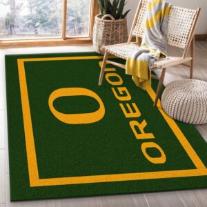 College Spirit Oregon Sport Area Rug For Christmas Team Logo Christmas Gift US Decor