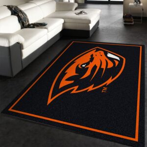 College Spirit Oregon State Sport Area Rug Team Logo Family Gift US Decor