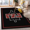 College Spirit San Diego State Sport Area Rug For Christmas Team Logo Family Gift US Decor
