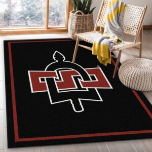 College Spirit San Diego State Sport Area Rug For Christmas Team Logo Family Gift US Decor