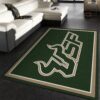 College Spirit South Florida Sport Area Rug Carpet Team Logo Floor Decor Home Decor