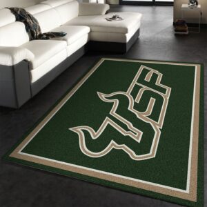 College Spirit South Florida Sport Area Rug Carpet Team Logo Floor Decor Home Decor