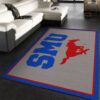 College Spirit Southern Methodist Sport Area Rug Team Logo Christmas Gift US Decor