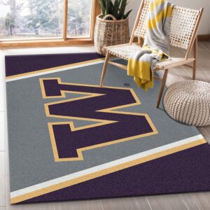 College Spirit Sport Area Rug For Christmas Team Logo Family Gift US Decor