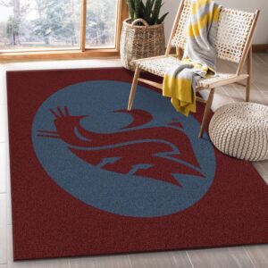 College Spirit State Sport Area Rug Team Logo Floor Decor Home Decor