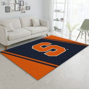 College Spirit Syracuse Sport Area Rug Team Logo Christmas Gift US Decor